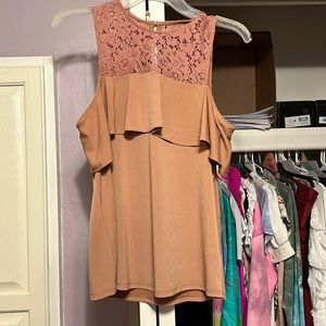 NWT lace off the shoulder express top